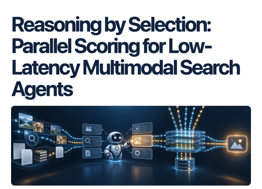 AI Blog on 12 October 2026: Reasoning by Selection, about low-latency multimodal search agents